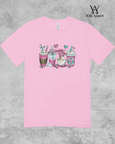 Kaos Distro Pria Wanita Love Drink